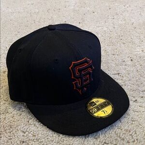 RARE SF GIANTS FITTED HAT CAP SZ 7 1/4 NEW ERA SAN FRANCISCO YAY AREA BAY AREA